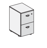 низкий шкаф с 2 файл ящиками и замком д.45*ш.46.2*в.83.2см